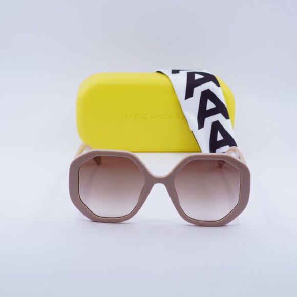 Marc Jacobs MARC 659/S 035J HA Round Sunglasses - Pink\Brown Gradient - Picture 2 of 10